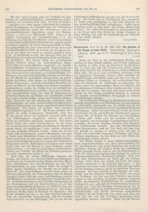596-598 [Rezension] Mackintosh, H. R., The Doctrine of the Person of Jesus Christ