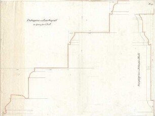 Gärtner, Friedrich von; Athen (Griechenland); Königliche Residenz (Athener Schloss) - Speisezimmer - Deckengesims u. Kassettenprofil (Details)
