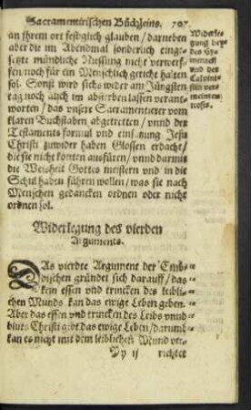 Widerlegung des vierden Arguments.