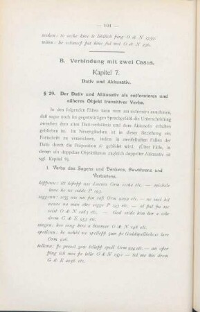 Kapitel 7. Dativ und Akkusativ.