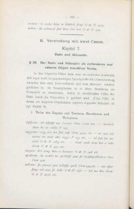Kapitel 7. Dativ und Akkusativ.
