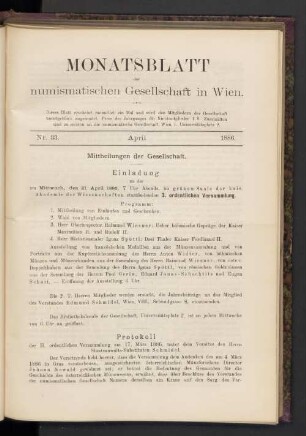 Nr. 33. April 1886