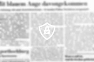 Mit blauem Auge davongekommen