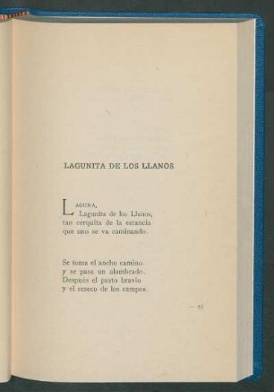 Lagunita de los llanos