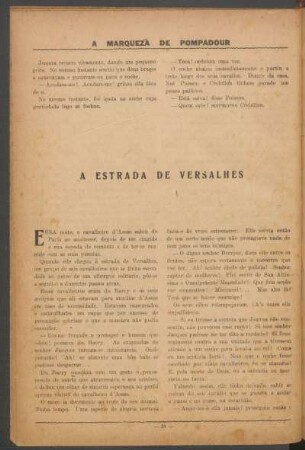 A estrada de Versalhes
