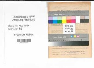 Entnazifizierung Robert Froehlich , geb. 05.05.1888 (Vorsteher)