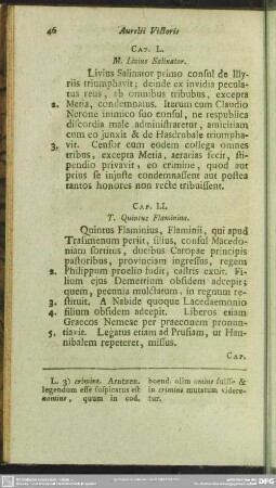 Cap. L. M. Livius Salinator