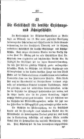 Die Gesellschaft für deutsche Erziehungs- und Schulgeschichte