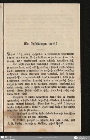 We Jesußowym meni!
