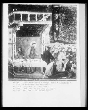 Franziskuslegende — Tod des Ritters von Celano