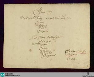 2 Sacred songs - Don Mus.Ms. 628 : S, strings, org