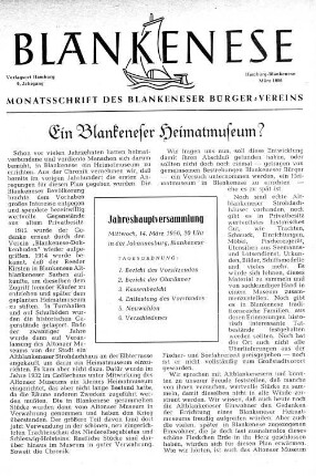 Ein Blankeneser Heimatmuseum?