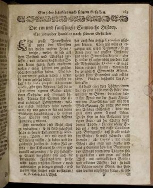 Die ein und fünffzigste Sinnreiche History. - Die sechsigste Sinnreiche History.