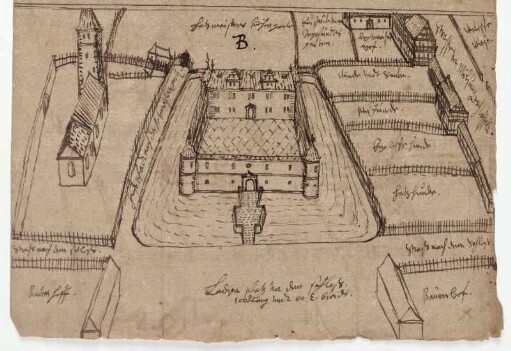 Waldau, Entwurf für ein Jagdschloss