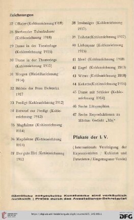 Zeichnungen (Nr. 27-47)
