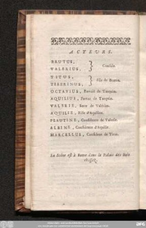 Acteurs.