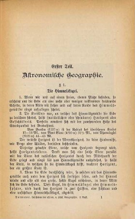 Leitfaden der astronomischen und physischen Geographie : Für Mittelschulen bearbeitet von Joh. Durmayer