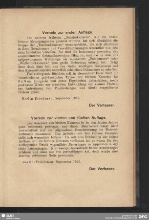 Vorrede zur vierten und fünften Auflage