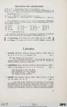 Literatur (Nr. 1-200)