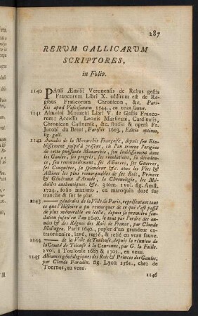 287-320, Rerum Gallicarum Scriptores