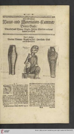 Der vollständigen Natur- und Materielien-Kammer drittes Buch: Von allerhand Thieren, Vögeln, Fischen, Gewürm und was davon herrühret