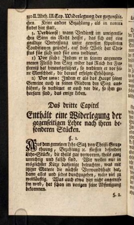 330-363, Das dritte Capitel
