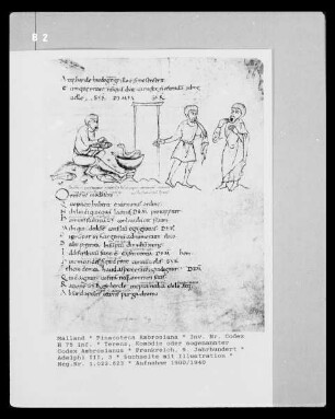 Terenz, Komödie / sogenannter Codex Ambrosianus — Adelphi III, 3