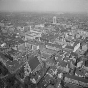 Innenstadt von Leipzig : Blick von der Thomaskirche Richtung Nordosten