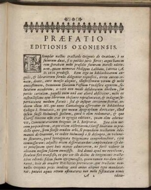 Praefatio Editionis Oxoniensis
