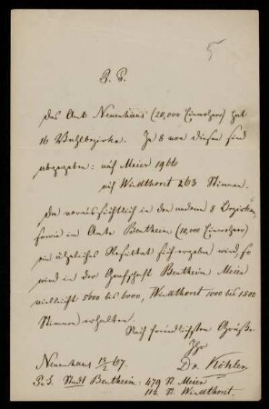 5: Brief von Anton Köhler an Gottlieb Planck, Neuenhaus, 13.2.1867