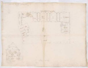 Grundriss des Viehhauses (Folio Doppelblatt)