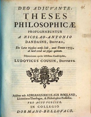 Theses philosophicae