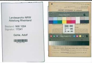 Entnazifizierung Adolf Gohle , geb. 09.12.1895 (Kostenrechner)