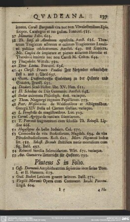 Pluteus S in Folio
