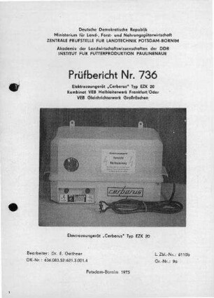 Elektrozaungerät Cerberus EZK 20