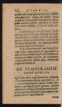 De Temperamentis Et Stellis.