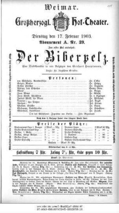 Der Biberpelz