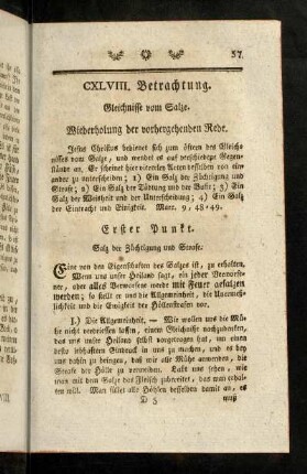 57-72, CXLVIII. Betrachtung. Gleichnisse vom Salze. CXLIX. Betrachtung. Von den zugefügten Beleidigungen.