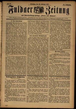 Ausgabe vom Dienstag, den 23. Februar 1897.