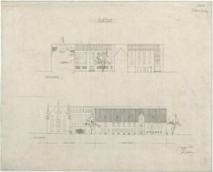 Gsaenger, Gustav; München; Stadtmuseum, Erweiterung - Wettbewerbsplan, Jakobsplatz (Ansichten)