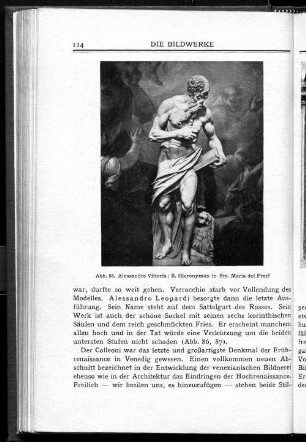 Abb. 88. Alessandro Vittoria: S. Hieronymus in Sta. Maria dei Frari