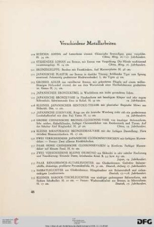 Verschiedne Metallarbeiten (Nr. 519-546)