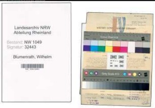 Entnazifizierung Wilhelm Blumenrath , geb. 05.02.1882 (Spediteur)