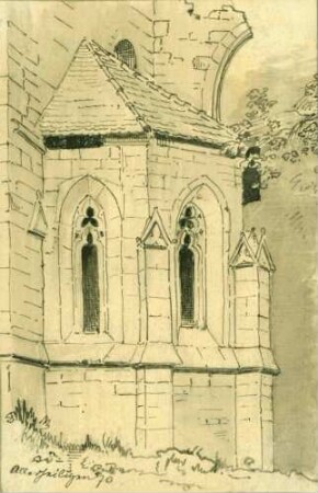 Allerheiligen Klosterruine von Südosten - Seitenkapelle