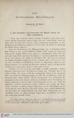 18: Archivalische Mitteilungen