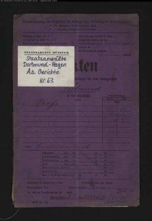 Landfriedensbruch (Plünderungen in Hombruch am 02.07.1919) Gross, Anna