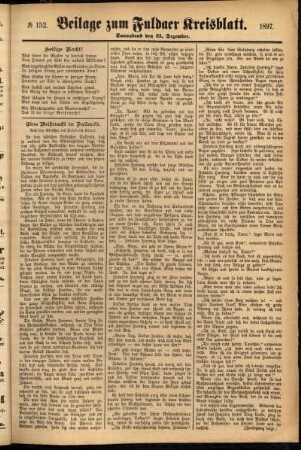 Zweite Ausgabe vom Samstag, den 25. Dezember 1897.