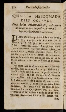 112-125, Dies Octavus ...