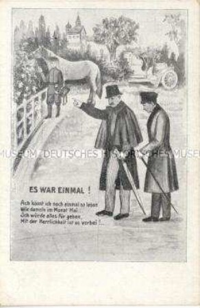 Postkarte zum Exil Wilhelms II.