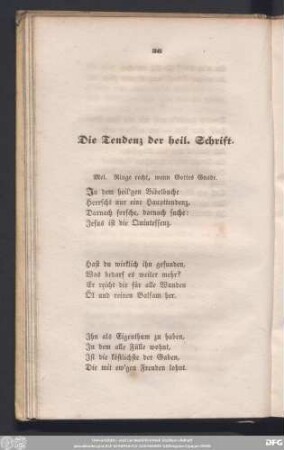Die Tendenz der heil. Schrift.